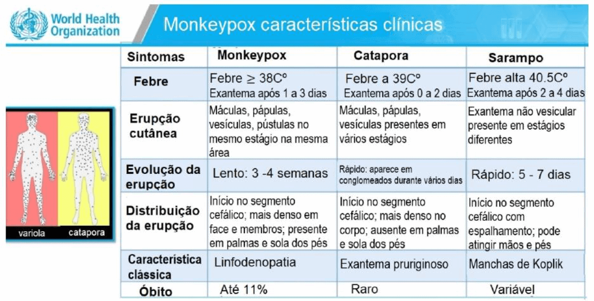 Sintomas Variola dos Macacos