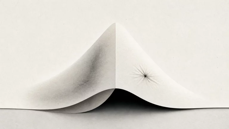 Ilustração editorial abstrata em tons de cinza sobre fibrose no nariz após rinoplastia