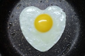 heart shaped egg