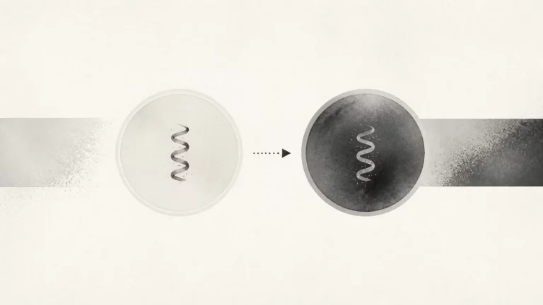 Ilustração editorial abstrata em tons de cinza sobre o que é urease positiva