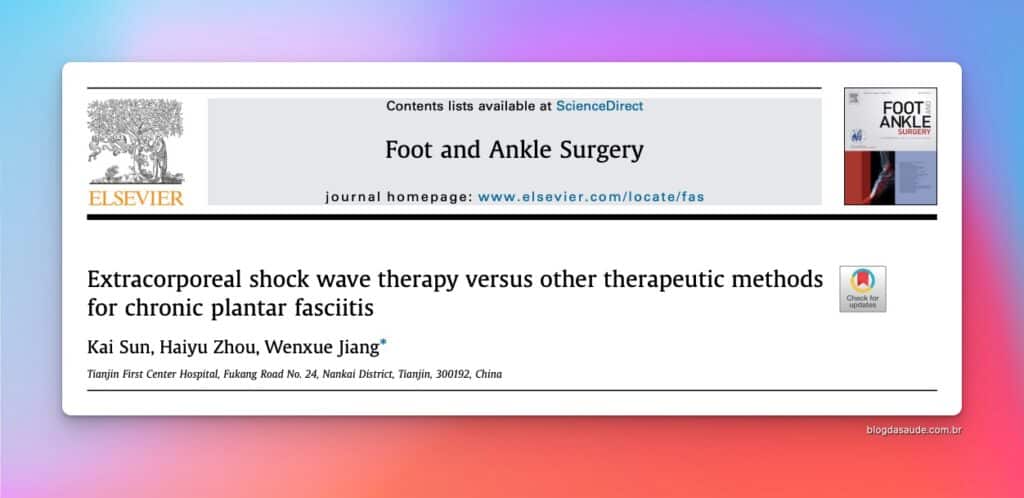 systematic review plantar fasciitis shock waves