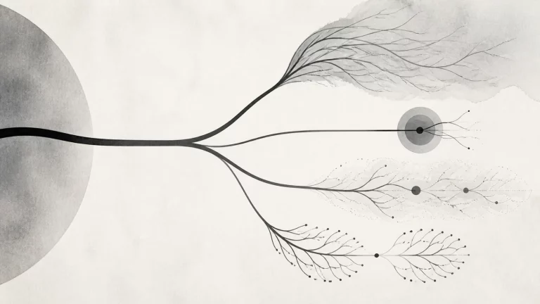 Ilustração editorial abstrata em tons de cinza sobre tipos de neuropatias