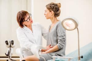 Consulta ginecológica em consultório